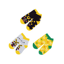 画像をギャラリービューアに読み込む, TETSUDO SMILE SOCKSこども(踏切黒.踏切ボーダー.つり革)