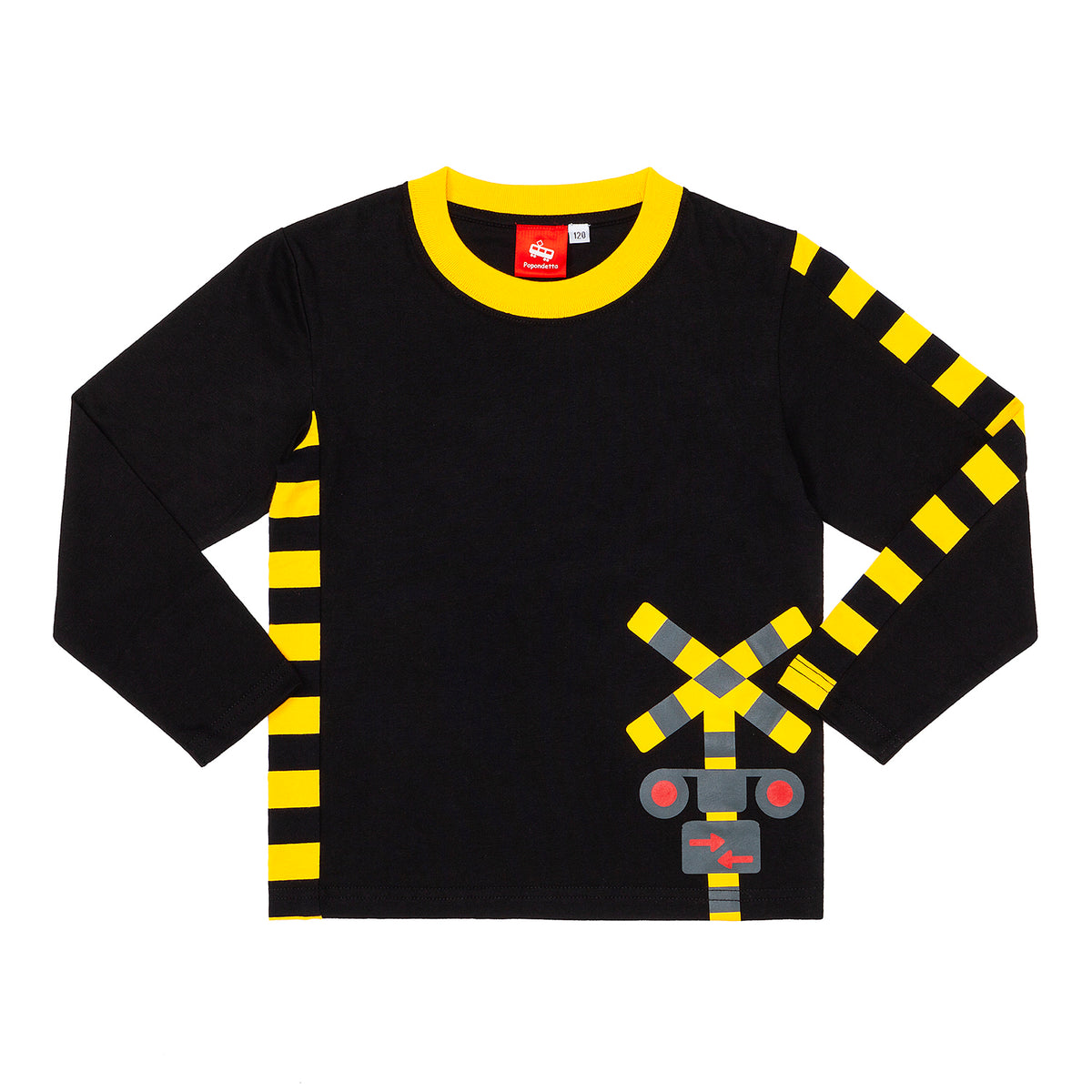 踏切Tシャツロング90.100.110.120.130.140cm – ポポンデッタの鉄道グッズ