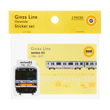 画像をギャラリービューアに読み込む, 銀座線クロニクル ステッカーセット 銀座線4種