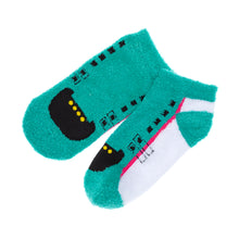 画像をギャラリービューアに読み込む, もっこもこ電車靴下(E5系.DY.踏切)