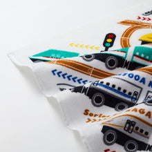 画像をギャラリービューアに読み込む, プレミアムループ付きタオル(新幹線.踏切.フミキリくん.moku TRAIN)