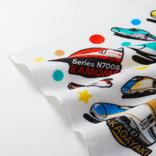 画像をギャラリービューアに読み込む, プレミアムループ付きタオル(新幹線.踏切.フミキリくん.moku TRAIN)