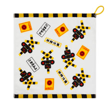 画像をギャラリービューアに読み込む, プレミアムループ付きタオル(新幹線.踏切.フミキリくん.moku TRAIN)