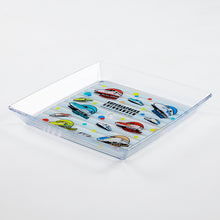 画像をギャラリービューアに読み込む, クリアプレート(新幹線.踏切)