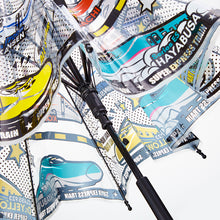 画像をギャラリービューアに読み込む, キッズビニール傘(新幹線ドーム型.踏切)