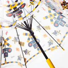 画像をギャラリービューアに読み込む, キッズビニール傘(新幹線ドーム型.踏切)