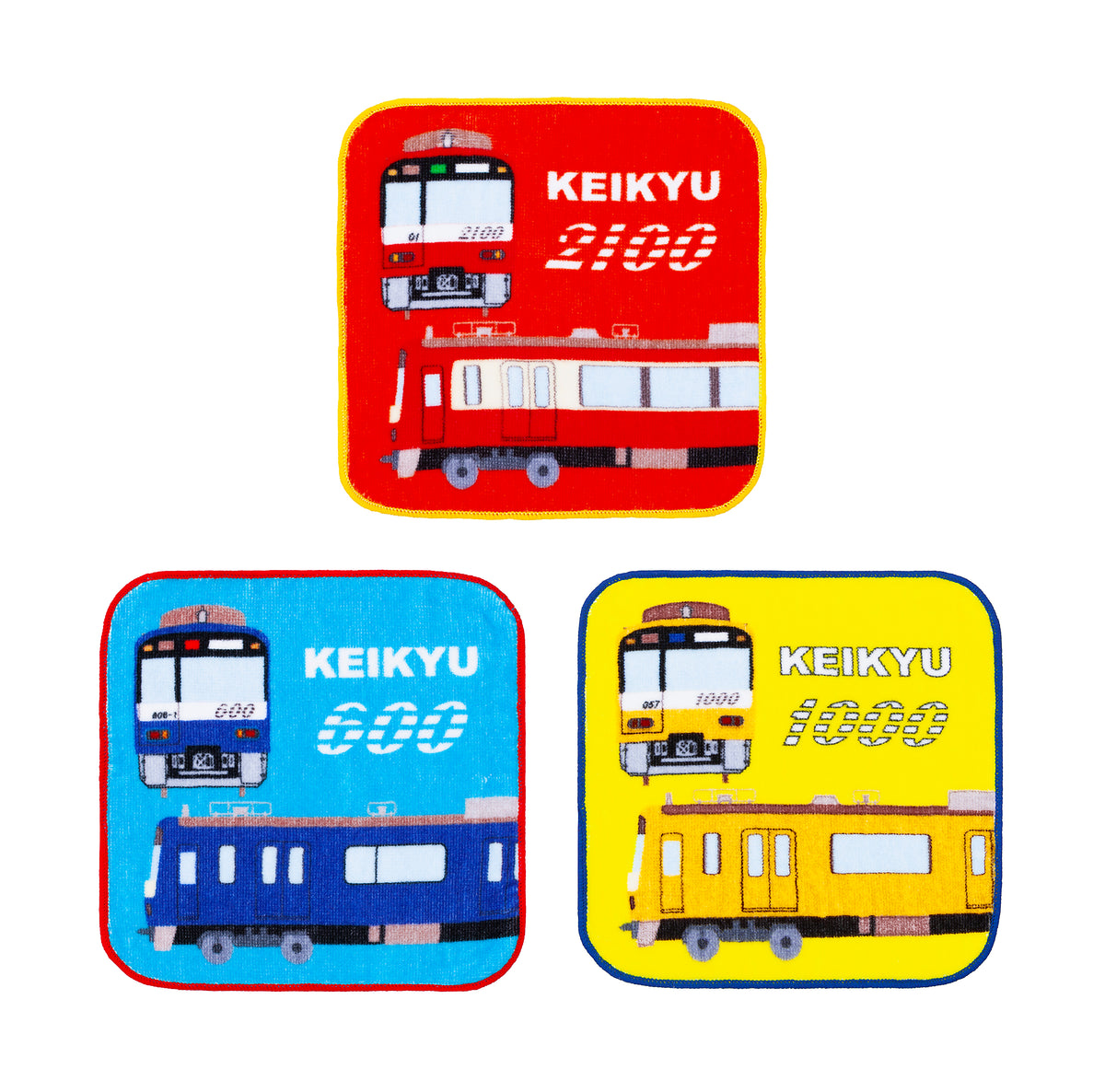 京急ミニタオル3枚セット – ポポンデッタの鉄道グッズ