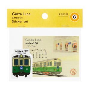 銀座線クロニクル ステッカーセット 銀座線4種 – ポポンデッタの鉄道グッズ