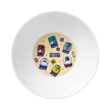画像をギャラリービューアに読み込む, 6月25日発売予定_新幹線＆標識メラミン食器 どんぶり (水色.黄色)
